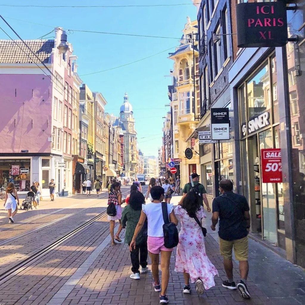 Winkelen in de Kalverstraat en Leidsestraat