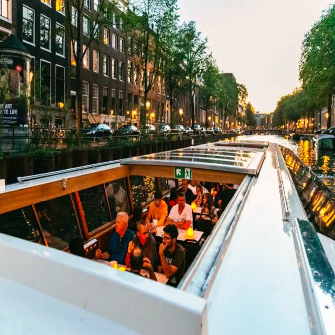 canal cruise in Amsterdam