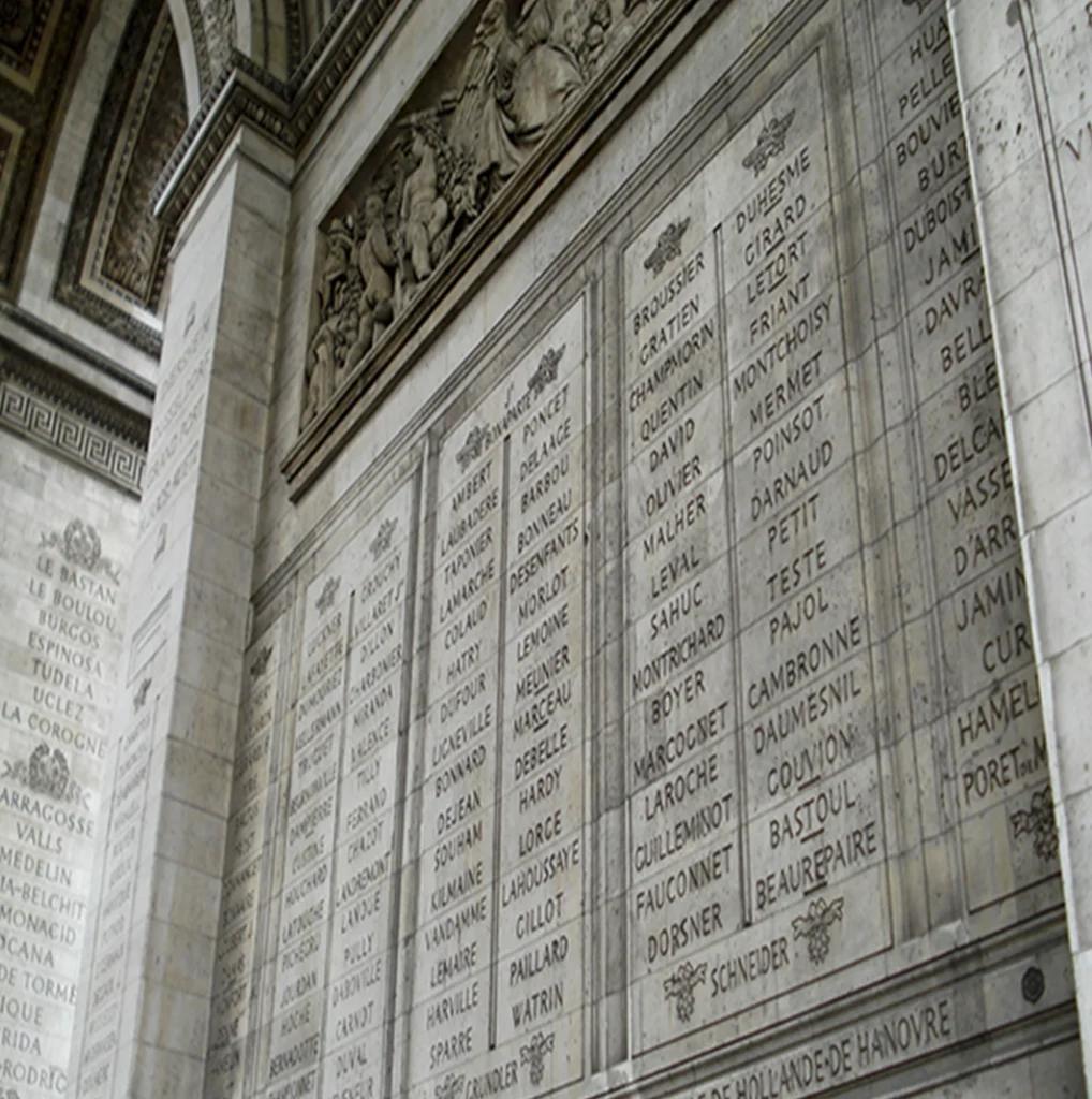 Arc de Triomphe-names-Napoléon Bonaparte