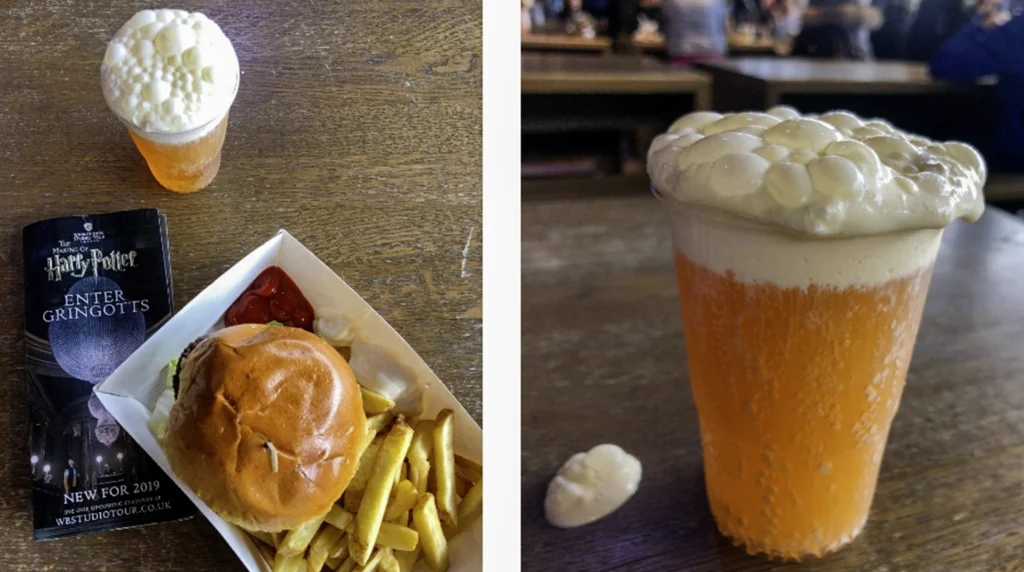 Food and Drinks at the Harry Potter Studio Tour