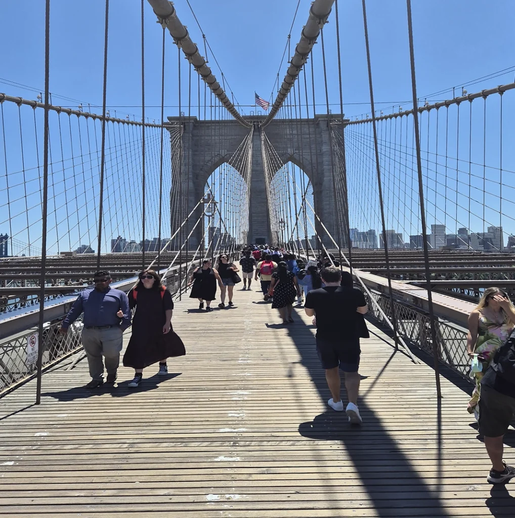 the Brooklyn Bridge