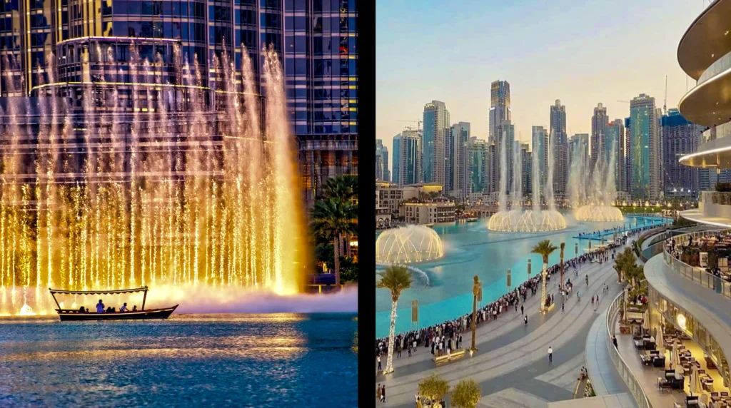 De Dubai fontein