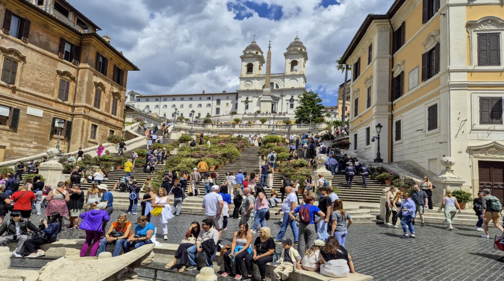 De spaanse trappen in Rome