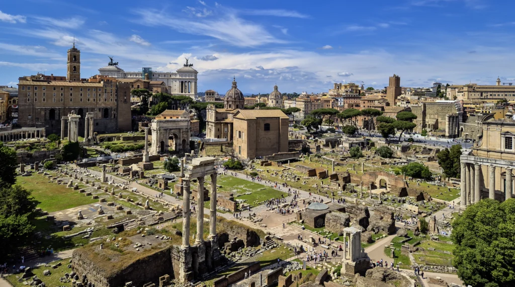 Het Forum Romanum in Rome