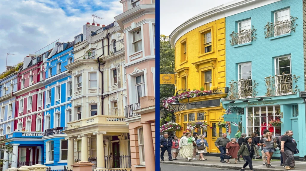 stedentrip naar Londen city ​​trip to London Städtereise nach London Notting Hill-londen
