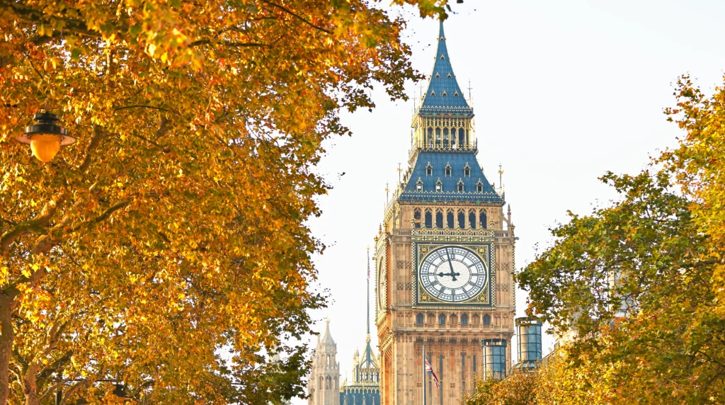 Visiting London in Autumn