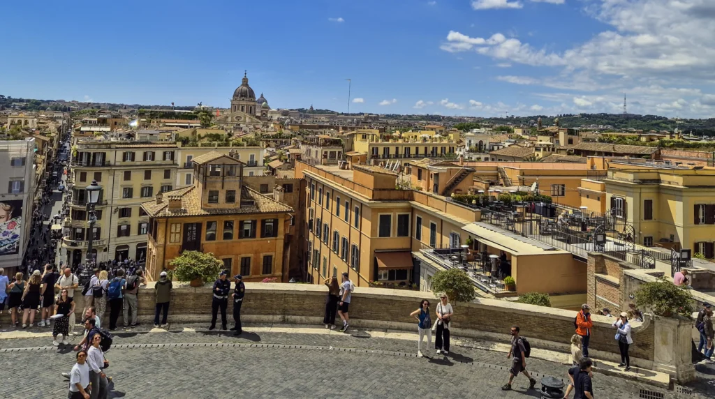 View from the Spanish Steps