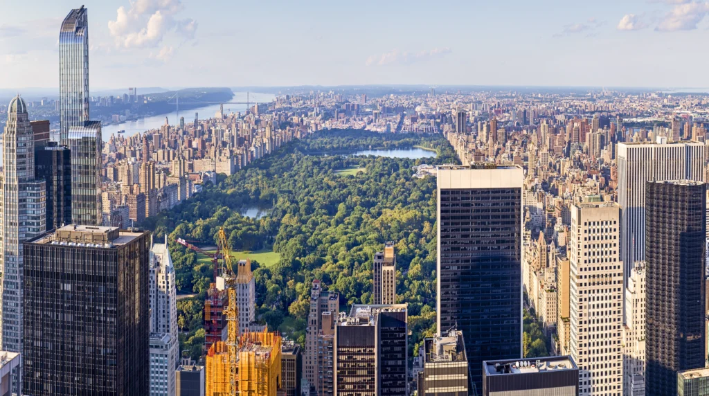 Central Park:-Manhattan Beam experience in New York Stedentrip naar New York City trip to New York Städtereise nach New York