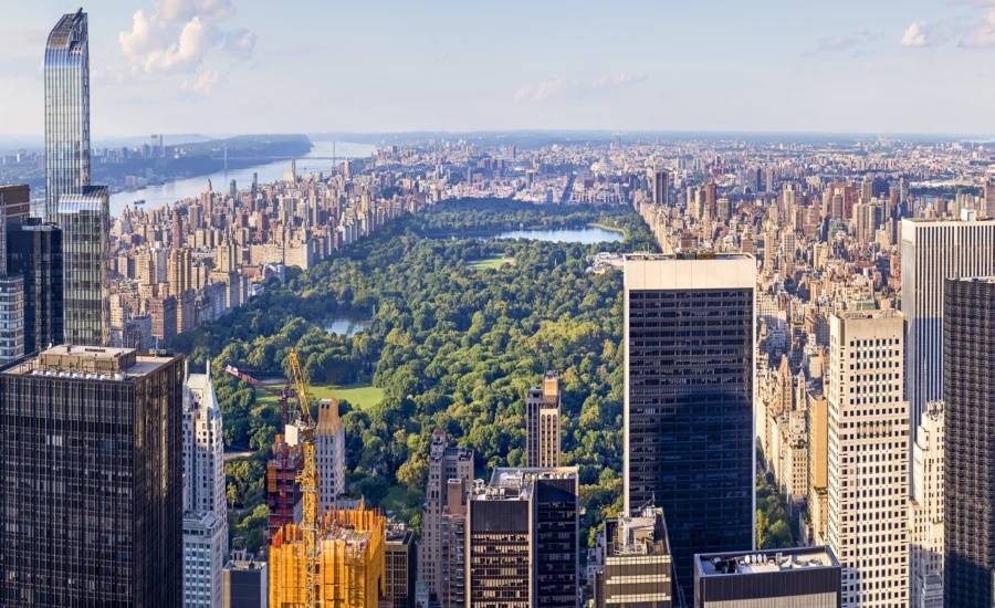 Central Park Manhattan Beam experience in New York  Städtereise nach New York