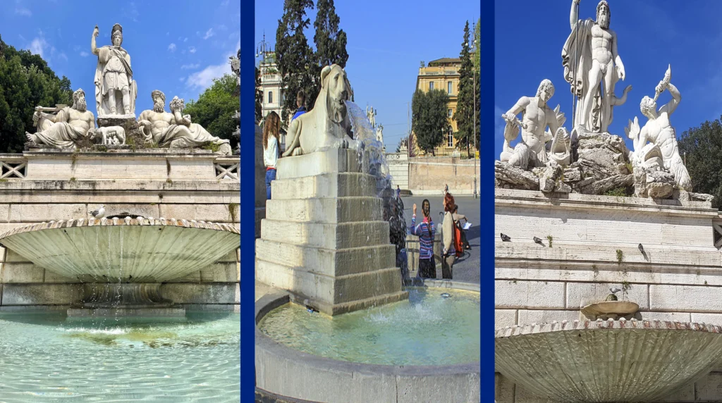 De fonteinen van Piazza del Popolo