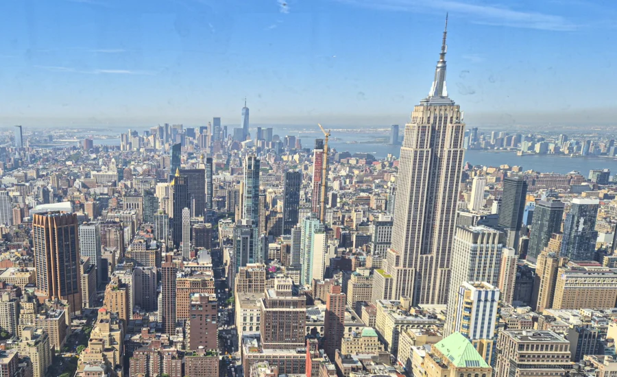 Empire State Building-New York Manhattan Stedentrip naar New York City trip to New York Städtereise nach New York observatiedekken observatiedek