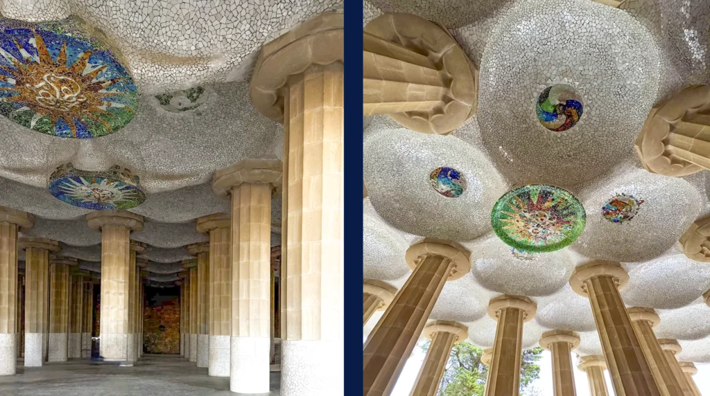 Park Güell-Sala Hipóstila-barcelona