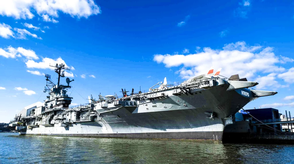 Intrepid Museum in New York Hell's Kitchen in New York