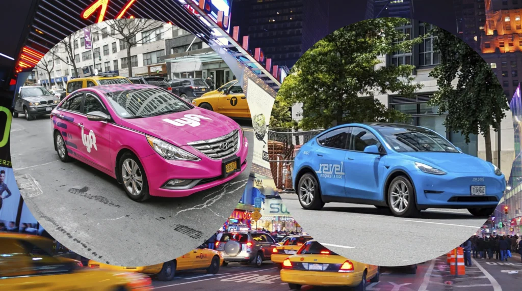 lyft vs revel in New York taxi in new York
