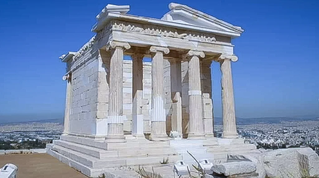 De Tempel van Nike-Acropolis in Athene