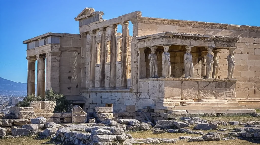 Het Erechtheion-Acropolis in Athene