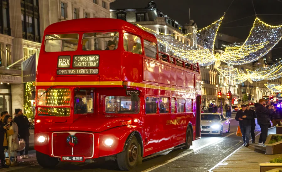 Weihnachtsbeleuchtungstour in London