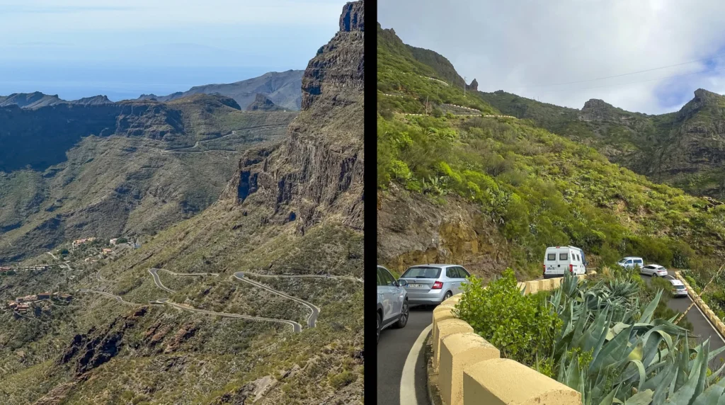 drive to Bergdorp Masca-tenerife