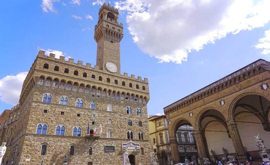 Palazzo Vecchio in Florence stedentrip naar Florence Piazza della Signoria