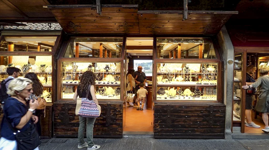 Ponte Vecchio gold and jewelry stores