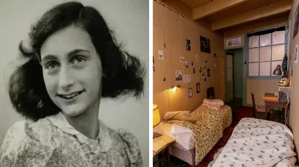 De kamer van Anne Frank in het Anne Frank museum