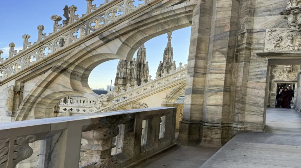 The roof and terraces of the Duomo di Milano